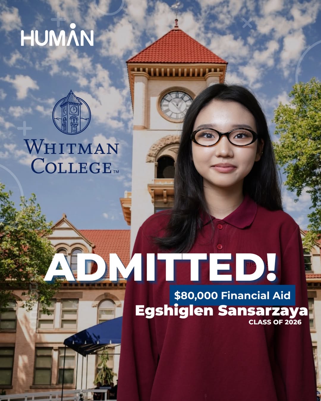 Egshiglen Sansarzaya — Whitman Admit